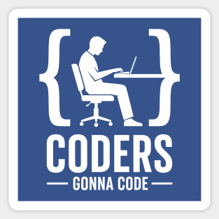 Coders Gonna Code Sticker